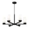 Z-Lite Danica 6 Light Chandelier, 26in. W x 12.5in. H, Matte Black 3044-6MB - alternate 8